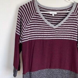 Maurices v-neck striped sweater